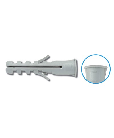 Ferramenta1.com | Tassello con bordo  8x40 mm scatola 100 pz - CF 1