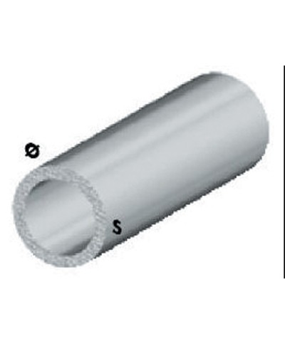 Ferramenta1.com | Profilo argento h.100 cm tubo tondo 25x1 mm - PZ 5