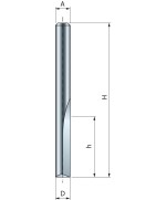 Ferramenta1.com | Fresa widia taglienti diritti 04-11406 d  6x16,0x50,8 mm - PZ 1