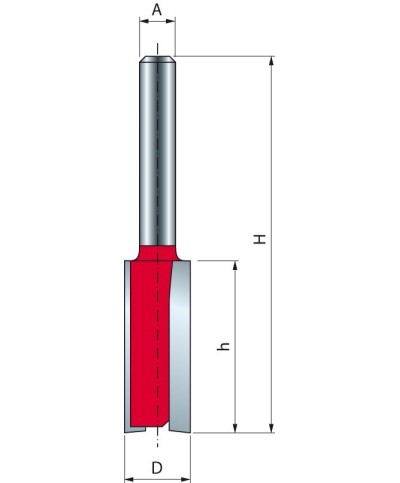 Ferramenta1.com | Fresa widia taglienti diritti mm-01006 d 10x25,4x62,4 mm - PZ 1