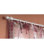 Ferramenta1.com | Bastone legno a strappo d 11 bianco 120cm c/supp. - CP 1