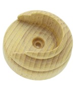 Ferramenta1.com | Rosetta bastone legno tenda a parete d 35 mm naturale* - PZ 2