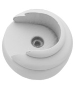 Ferramenta1.com | Rosetta bastone legno tenda a parete d 35 mm bianco* - PZ 2