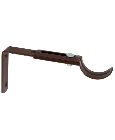 Ferramenta1.com | Supporto metallo bastone centrale noce 12/16 cm - PZ 10