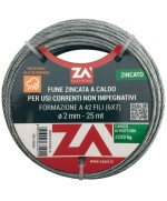 Ferramenta1.com | Cavetto arganello 49f c/anima acc d 2,4 mm 9 m - PZ 1