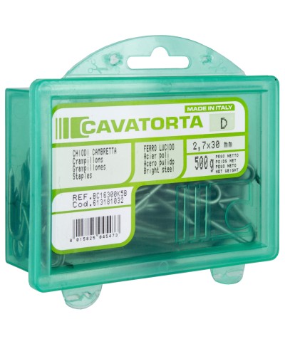 Ferramenta1.com | Scatola da kg. 0,5 chiodi cambrette (2,7) 16x30 - PZ 1
