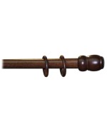 Ferramenta1.com | Bastone legno a tiro d 35 noce sc 300cm s/supp. - PZ 1