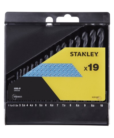 Ferramenta1.com | Piranha stanley sta56025 (x56025) cassetta 19 punte hss - PZ 1