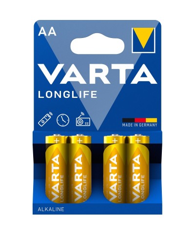 Ferramenta1.com | Varta batt longlife alcalina stilo bl 4 pz * - BL 20