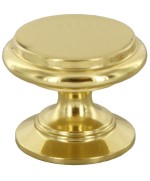Ferramenta1.com | Pomolo ottone 2174/b d 25 mm oro lucido - PZ 25