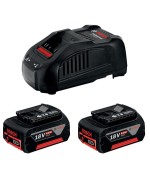 Ferramenta1.com | Bosch-b set 2 batterie 18v-5.0 ah + caricabatterie - PZ 1