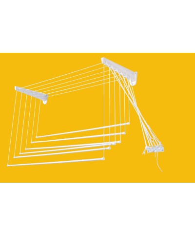 Ferramenta1.com | Stendibiancheria da parete saliscendi resina 120 cm - PZ 1