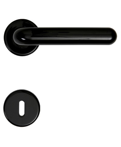 Ferramenta1.com | Maniglia resina margherita c/bocchetta nero* - CP 10