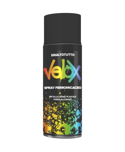 Ferramenta1.com | Velox spray ferro micaceo nero 400 ml - PZ 6