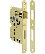 Ferramenta1.com | Patent serratura ottonata agb q.8/70 50 mm b.tondo - PZ 5