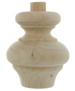 Ferramenta1.com | Piede in legno ontano 53012 88x100 mm - PZ 8