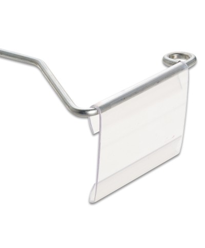 Ferramenta1.com | Portaprezzo pvc per gancio fig 23 trasp 66x50 mm - PZ 50