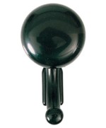 Ferramenta1.com | Appendiabiti ball 1 posto 70x130 mm nero** - PZ 10