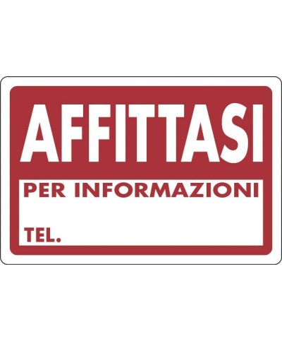 Ferramenta1.com | Targa segnaletica affittasi - PZ 10