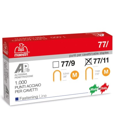 Ferramenta1.com | Maestri punti spillatrice art.  77/11 da 1000 pz - SC 1