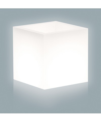 Ferramenta1.com | Vaso home light cube 40x40xh41 cm bianco - PZ 1