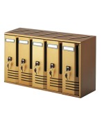 Ferramenta1.com | Cassetta postale alubox cubo c5 52x17,5x30 bronzo - PZ 1