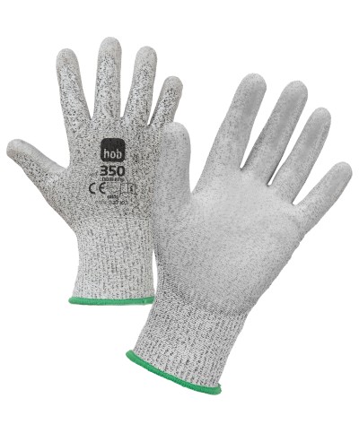 Ferramenta1.com | Guanti hob antitaglio filo/pu grigio tg. 8 - PA 12