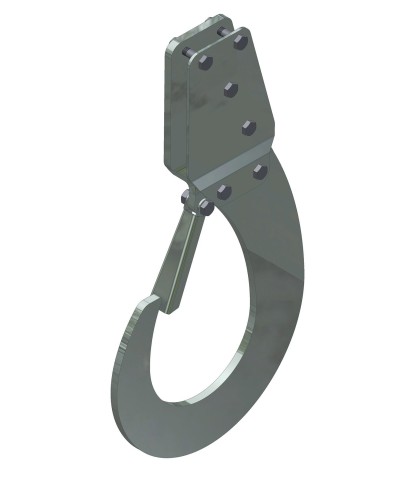 Ferramenta1.com | Gancio di sollevamento acc zin 24x44 cm por 50 kg - PZ 1