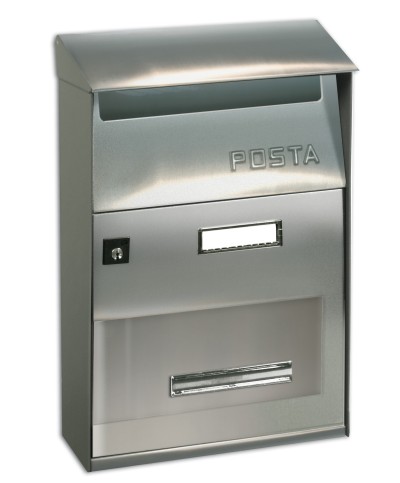 Ferramenta1.com | Cassetta postale alubox ft inox liscio 22x11x32,5 cm - PZ 1