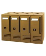 Ferramenta1.com | Cassetta postale alubox cubo c4 42x17,5x30 bronzo - PZ 1
