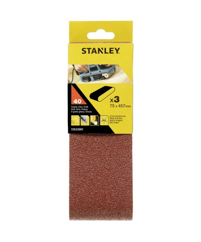 Ferramenta1.com | Piranha stanley sta33091 (x33091) 3 nastri 75x457 gr.40 - PZ 1