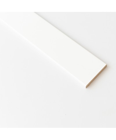 Ferramenta1.com | Coprifilo 70x10 mm mdf 240 cm bianco r6 - PZ 10