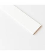 Ferramenta1.com | Coprifilo 70x10 mm mdf 240 cm bianco r6 - PZ 10