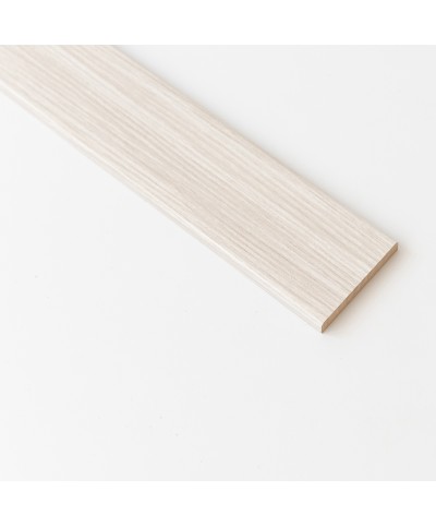 Ferramenta1.com | Coprifilo 70x10 mm mdf 240 cm rovere sbiancato r6 - PZ 10