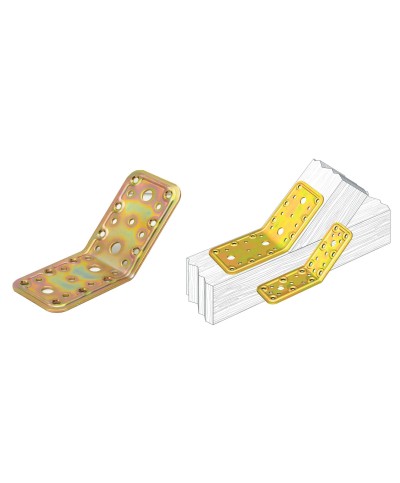 Ferramenta1.com | Piastra 760 angolare acc trop 135 gr 65x90x90 mm - PZ 25