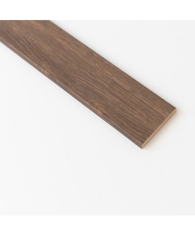Ferramenta1.com | Coprifilo 70x10 mm mdf 240 cm noce scuro r6 - PZ 10