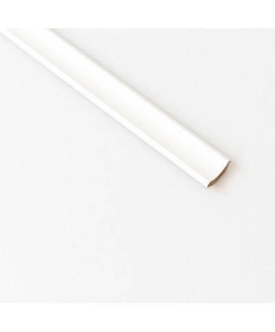 Ferramenta1.com | Sguscio 22x22 mm liscio mdf 240 cm bianco - PZ 10