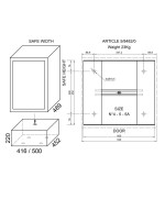 Ferramenta1.com | Piedistallo per cassaforte art.8482 - PZ 1