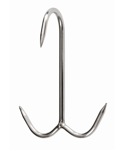 Ferramenta1.com | Gancio inox per macellaio ancora 120 x 6 mm* - PZ 10