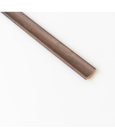 Ferramenta1.com | Sguscio 22x22 mm liscio mdf 240 cm noce scuro - PZ 10