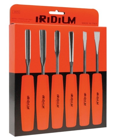 Ferramenta1.com | Set 6 sgorbie cromo vanadio per legno iridium - CF 1