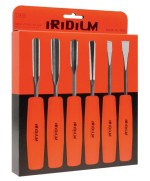 Ferramenta1.com | Set 6 sgorbie cromo vanadio per legno iridium - CF 1
