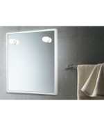 Ferramenta1.com | Gedy 8001 specchio 55x60 cm c/luci bianco - PZ 1