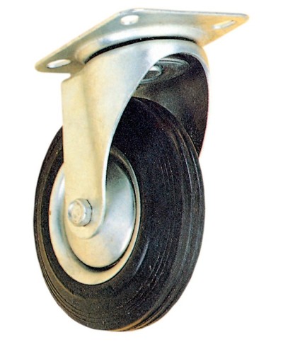 Ferramenta1.com | Ruota industriale d 125 mm piastra girevole export - PZ 1