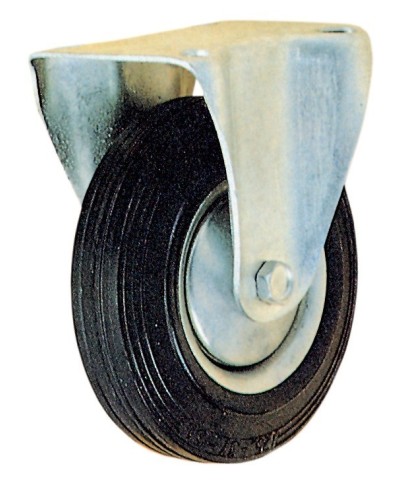 Ferramenta1.com | Ruota industriale d 100 mm piastra fissa export - PZ 1