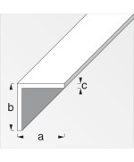 Ferramenta1.com | Profilo bianco h.200 cm angolare 30x30x1 mm - PZ 5
