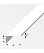 Ferramenta1.com | Profilo bianco h.200 cm elle 15x10x1 mm - PZ 5