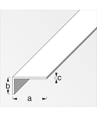 Ferramenta1.com | Profilo bianco h.200 cm elle 30x15x1 mm - PZ 5