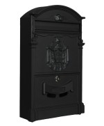 Ferramenta1.com | Cassetta postale regia posta all 26x9x41 cm nero - PZ 1