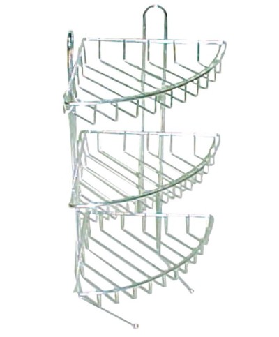 Ferramenta1.com | Angoliera per doccia 3 ripiani cromo dfw0225* - PZ 6